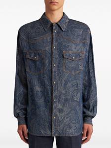 ETRO Overhemd met paisley-print - Blauw