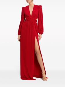 Rebecca Vallance Maxi-jurk met lange mouwen - Rood