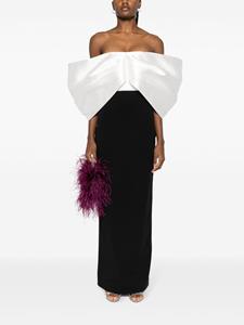 Solace London Filippa off-shoulder gown - Zwart