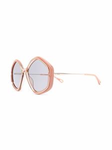 Chloé Eyewear Kheene zonnebril met oversized montuur - Beige