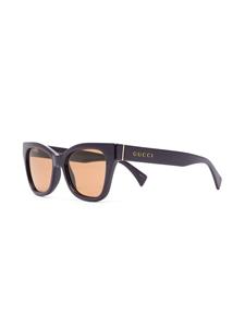 Gucci Eyewear Zonnebril met logoprint - Paars