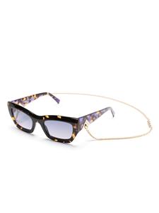 MISSONI EYEWEAR tortoiseshell rectangle-frame sunglasses - Paars