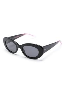 MISSONI EYEWEAR gradient-effect oval-frame sunglasses - Zwart