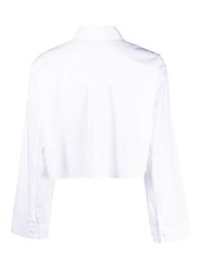REMAIN organic-cotton cropped shirt - Wit
