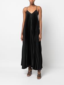 Brunello Cucinelli Maxi-jurk met V-hals - Zwart