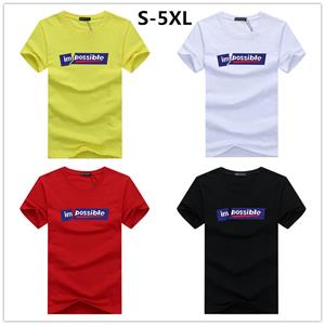 Factory Price 8 kleuren heren katoenen casual T-shirt persoonlijkheid ontwerp korte mouw slank streetwear tee shirt