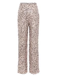 STYLAND straight-leg sequin-embellished trousers - Roze