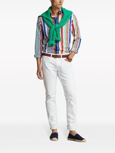 Polo Ralph Lauren classic-collar striped cotton shirt - Wit