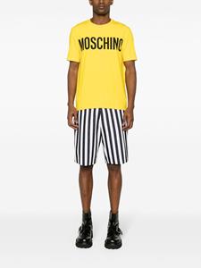 Moschino logo-print cotton T-shirt - Geel
