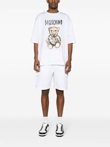 Moschino Teddy Bear-print cotton T-shirt - Wit