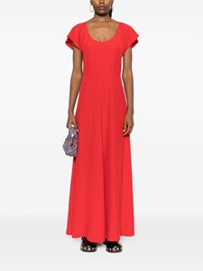 MOSCHINO JEANS scoop-neck maxi dress - Rood