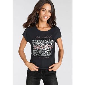 Laura Scott T-shirt met modieuze folieprint