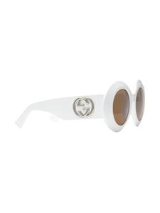 Gucci Eyewear Zonnebril met rond montuur - Wit