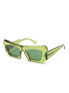 Kuboraum R2 rectangle-frame sunglasses - Groen