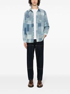 Ralph Lauren RRL patchwork-design cotton shirt - Blauw