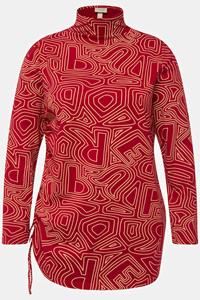 Ulla Popken Longsleeve Shirt Saumband Stehkragen Langarm Biobaumwolle