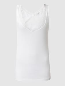 Hanro Onderhemd met kant, model 'Cotton Lace'