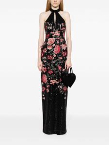 Marchesa Notte Maxi-jurk met geborduurde bloemen - Veelkleurig