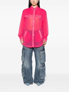 MOSCHINO JEANS Doorzichtige blouse - Roze