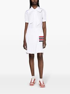 Thom Browne bow-embellished poplin shirt - Wit