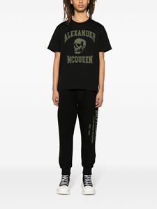 Alexander McQueen logo skull-print cotton T-shirt - Zwart