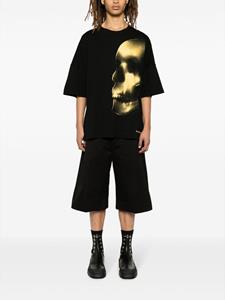 Alexander McQueen Skull-print cotton T-shirt - Zwart