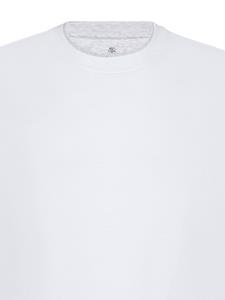 Brunello Cucinelli Gelaagd katoenen T-shirt - Wit