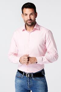 SKOT Herren vegan Hemd Slim Fit Checkered Pink