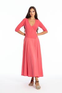 RAVENS VIEW IBIZA Damen vegan Kleid Veronika Flamingo Rosa