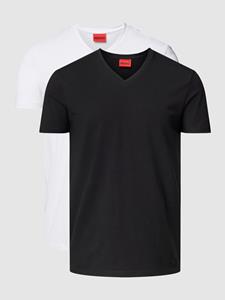 HUGO T-shirt met logoprint in een set van 2 stuks, model '-V'