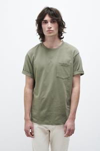 Kuyichi Herren vegan Liampo T-Shirt Armeegrün