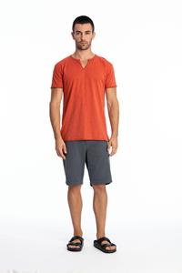 RAVENS VIEW IBIZA Herren vegan T-Shirt Eros Terracotta Orange