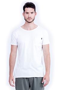 RAVENS VIEW IBIZA Herren vegan T-Shirt Rundhalsausschnitt Wild Pocket Weiß
