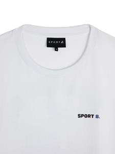 SPORT b. by agnès b. Katoenen T-shirt met logoprint - Wit
