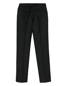 Christian Dior 2010s pre-owned wool-blend straight leg trousers - Zwart