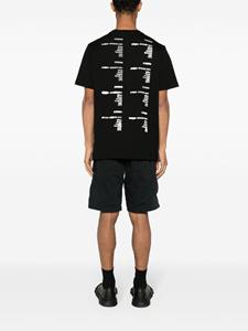 Iceberg Katoenen T-shirt met tekst - Zwart