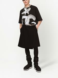 Dolce & Gabbana T-shirt met graffiti-print - Zwart