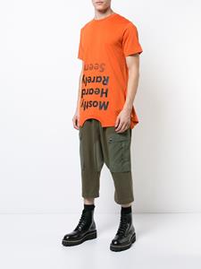 Mostly Heard Rarely Seen upside down logo T-shirt - Oranje