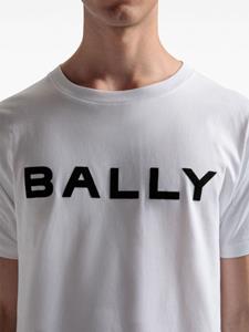 Bally T-shirt van biologisch katoen met logoprint - Wit