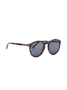 TOM FORD Eyewear round-frame tortoiseshell-effect sunglasses - Bruin