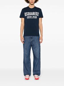 Dsquared2 Katoenen T-shirt met logoprint - Blauw