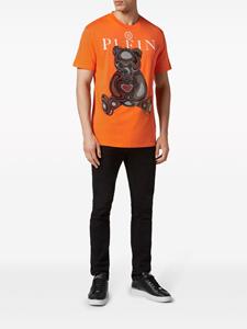 Philipp Plein T-shirt met teddybeerprint - Oranje