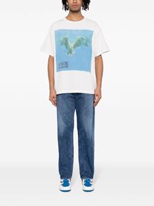 SAINT MXXXXXX Katoenen T-shirt met print - Wit