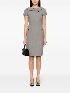 Christian Dior 2010s pre-owned houndstooth wool dress - Wit
