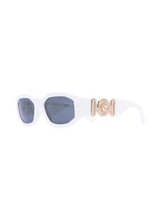 Versace Eyewear Biggie zonnebril met geometrisch montuur - Wit