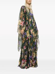 Dolce & Gabbana Maxi-jurk met bloemenprint - Groen