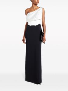 Solace London Kara one-shoulder maxi dress - Zwart