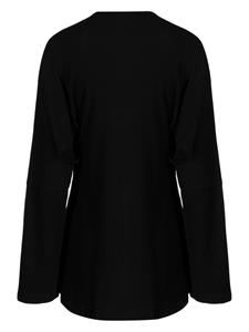 Yohji Yamamoto Asymmetrische blouse - Zwart