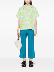 Marni floral-print shirt - Blauw