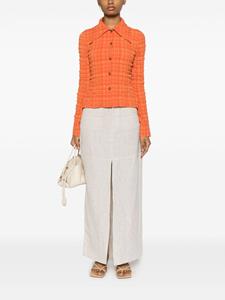 Nanushka Gekreukte blouse - Oranje